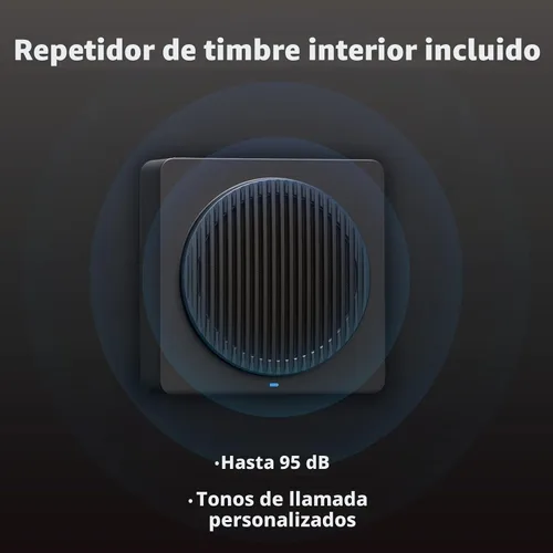 Miniatura 2 de Aqara Video Doorbell G4 (Timbre incluido), cámara de timbre de video HomeKit Secure Video de 1080p FHD, reconocimiento facial local