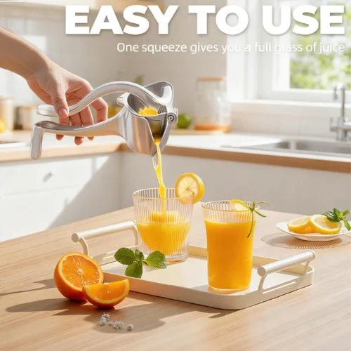 Miniatura 3 de Extractor de jugo de fruta fresca de aleación de aluminio, exprimidor de jugo de mano, agarre ergonómico, fácil de usar, extracción eficiente