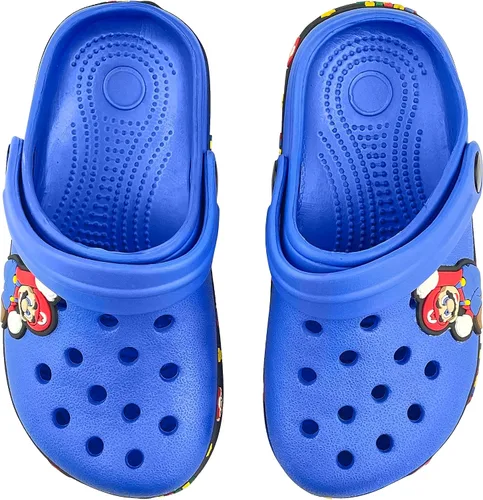 Miniatura 3 de Grainarain Zapatos de jardín de dibujos animados para niños, zuecos y sandalias de madera para niños, zapatos de agua para niños, zapatillas