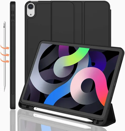 iMieet Funda para iPad Air de 11 pulgadas M3 (2025) / M2 (2024), iPad Air de 5ª/4ª generación 2022/2020 de 10.9 pulgadas con soporte para lápices,