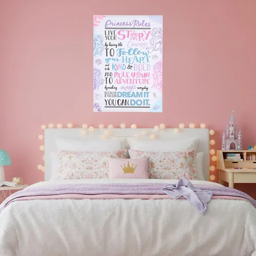 Miniatura 7 de Lienzo inspirador de Ariel la Sirenita para decoración de pared, póster con cita motivacional de la película de princesa Disney, póster y obras