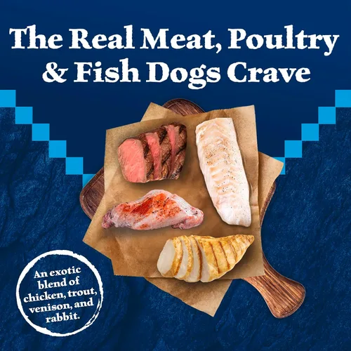 Miniatura 3 de Blue Buffalo Wilderness Snake River Grill - Alimento húmedo natural con alto contenido de proteínas para perros adultos, trucha, venado y conejo