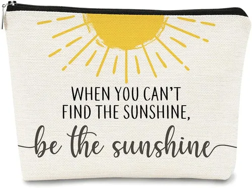 Miniatura 13 de Bolsa de maquillaje You are My Sunshine Gifts – Regalo inspirador para mujeres, hija, profesora o ocasión de agradecimiento, Sunshine 1