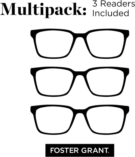 Miniatura 7 de Foster Grant Gafas de lectura rectangulares Pete para hombre