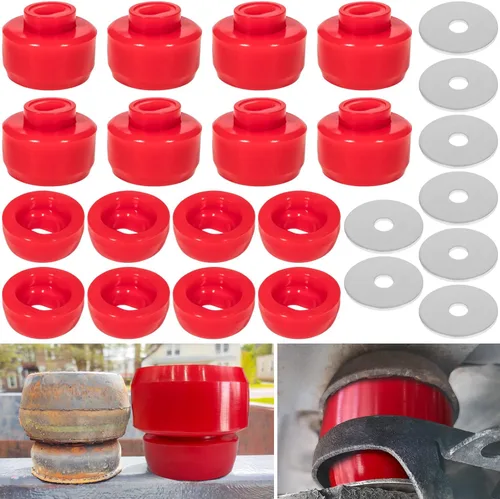 Miniatura 10 de 7-141 Kit de bujes de montaje en cuerpo y cabina para Chevy Silverado y Sierra 1500/2500 2WD/4WD 1999-2014 Soportes y arandelas de cabina de cuerpo
