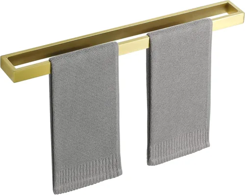 Miniatura 15 de Sayayo Barra de Toalla Mate Negra para Baño, Anillo de Toalla de Mano de 10 Pulgadas, Soporte de Toalla de Montaje en Pared Cuadrado, Acero Negro