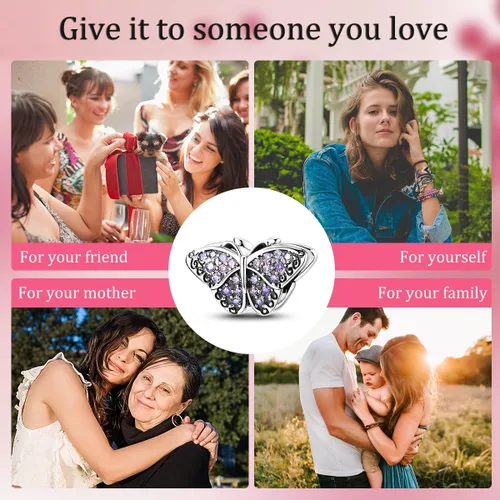 Miniatura 24 de Hapour Dijes de plata de ley 925 para pulseras, collar, joyería europea, colgante de cuentas para mujeres y madres
