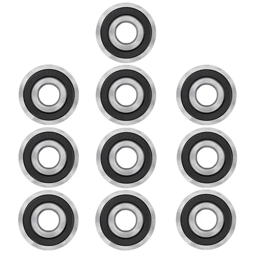 Miniatura 7 de Bonbo 10 rodamientos de bolas con brida ID 5/8 pulgadas x diámetro exterior 1-3/8 pulgadas para cortacésped, carretillas, voluntad de viento