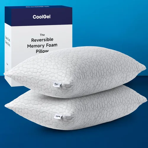 Miniatura 7 de Cool Gel Almohada refrescante para personas que duermen con calor, almohadas de espuma viscoelástica trituradas de tamaño estándar para dormir