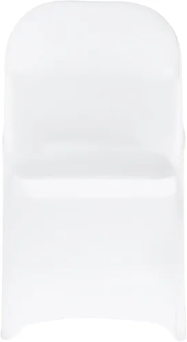 Miniatura 30 de VEVOR 150 fundas blancas para sillas de poliéster y elastano, fundas elásticas para bodas, fiestas, comedor, banquetes, sin pinzas, 150