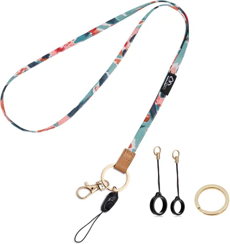 Miniatura 14 de WK IEASON Correa para el cuello con cordón, llavero para identificación, llavero, tarjeta, teléfono, cámara, soporte para bolígrafos Correa