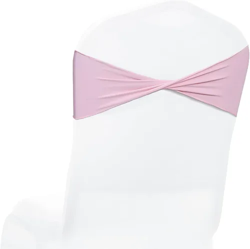 Miniatura 11 de MDS® Paquete de 10 bandas elásticas de elastano para silla sin hebilla deslizante, lazo elástico reutilizable para silla para boda, recepción