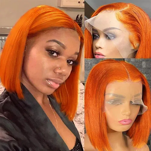 Miniatura 16 de Peluca Bob de encaje frontal de Superfect, cabello humano de 10 pulgadas, 13x4 ondas profundas rizadas, pelucas frontales transparentes