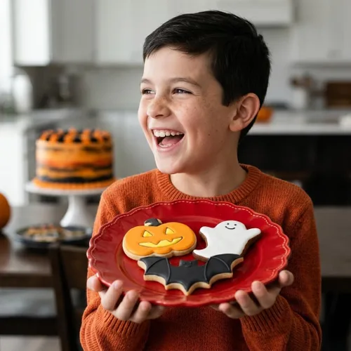 Ann Clark - Juego de moldes para galletas de Halloween (3 piezas, con folleto de recetas, murciélago, calabaza y fantasma)