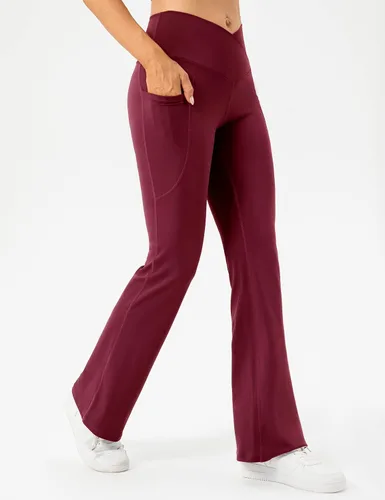 Miniatura 6 de Lavento Pantalones de yoga acampanados para mujer con corte de bota