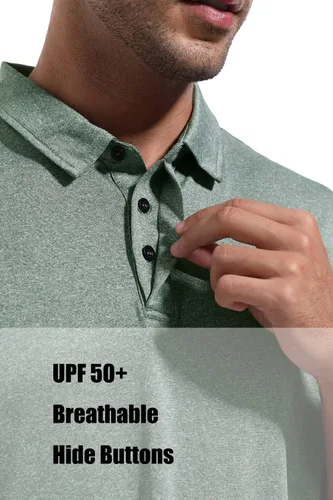 Miniatura 2 de Polo Hombre Protección Solar Actividades Al Aire Libre Secado Rápido Transpirable Deporte Tops