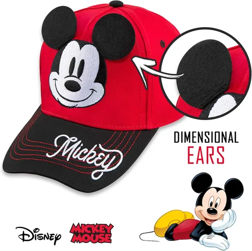 Miniatura 4 de Disney Gorra de béisbol de Mickey Mouse para niños de 2 a 7 años