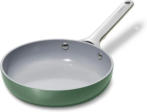 Miniatura 8 de Caraway Mini sartén antiadherente de cerámica (1.05 cuartos de galón, 8 pulgadas), no tóxico, sin PTFE ni PFOA, apto para horno y compatible