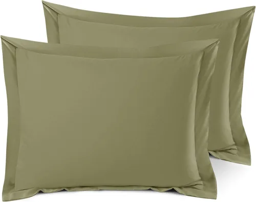 Miniatura 67 de Nestl Juego de 2 fundas tipo sham de almohada suaves - Fundas de almohada de microfibra de doble cepillado - Fundas de almohada de cama premium