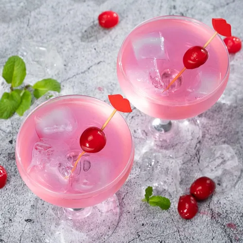 Miniatura 4 de Brochetas de cóctel de 2.75 pulgadas, 100 pinchos de aperitivo de labios sexys, puntiagudos, resistentes, palillos de dientes de bambú rojo