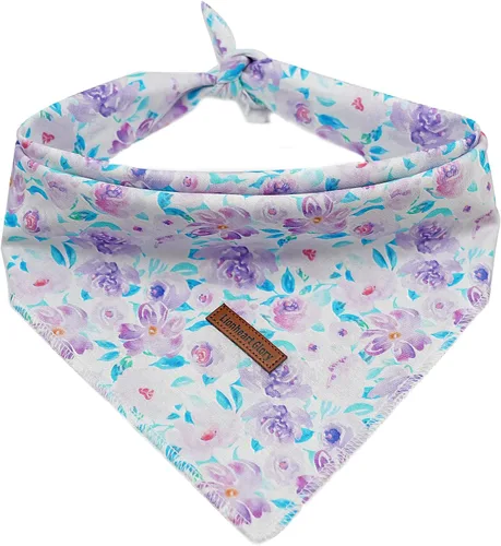 Miniatura 37 de Lionheart Glory Bandana para perro, bufanda azul para perro, estampado de cerveza, ajustable para perros pequeños a grandes