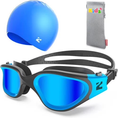 Miniatura 14 de ZIONOR Gafas de natación para niños con gorro de natación, G1 MINI SE antivaho con gorro de natación para niños A2