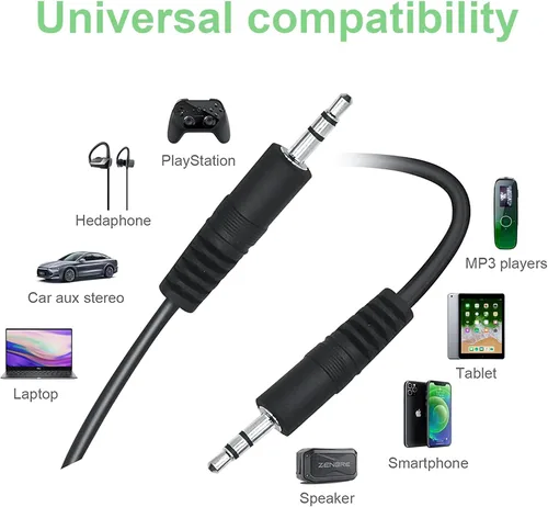 Miniatura 2 de AUX en cable de audio compatible con Edifier R1280T alimentados por estantería altavoces Chager Supply