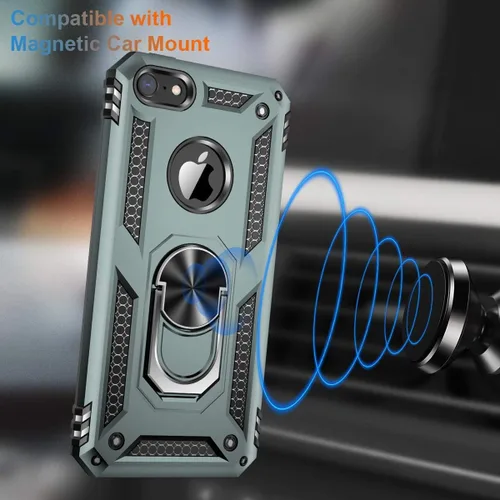 Miniatura 237 de Jeylly Funda para iPhone SE/Funda para iPhone 5S, Exterior de Plástico Duro que Absorbe Golpes + Interior de Silicona de Goma Defensor contra