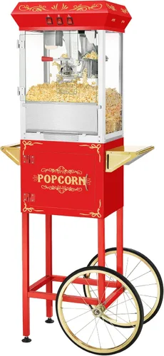 Superior Popcorn Company 4650 SPC Movie Night - Máquina completa de palomitas de maíz, 8 onzas, rojo floral