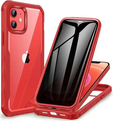Miniatura 87 de CENHUFO Funda de privacidad para iPhone 11 Pro, funda de cuerpo completo con protector de pantalla de privacidad de vidrio templado 9H integrado