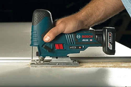 Miniatura 9 de Bosch JS120N Sierra de calar de agarre de barril de 12V Max, inalámbrica, velocidad variable, cambio de hoja de sierra sin herramientas
