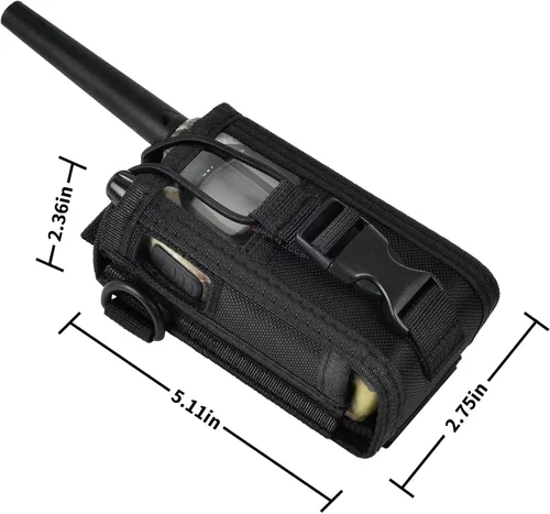 Miniatura 5 de ANKHOH Funda Holster para Radio Compatible con GXT1000VP4 Radio Bidireccional GMRS de 50 Canales, Estuche para Walkie Talkie de Largo Alcance