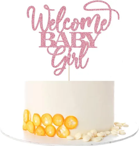 Miniatura 11 de Kaoenla Decoración para tartas de bienvenida para bebé, baby shower, baby shower, recién nacida, espectáculo de género, decoración de fiesta