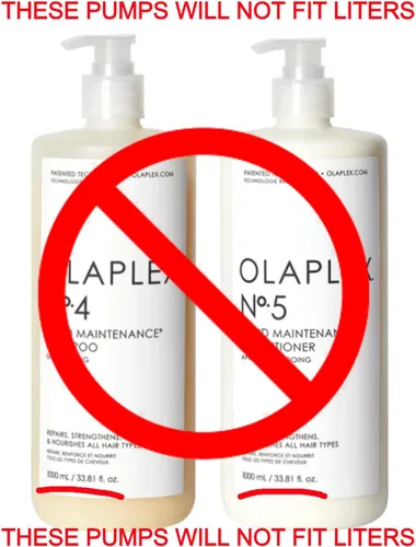 Miniatura 4 de Bombas dispensadoras compatibles con la máscara perfectora del cabello Olaplex No. 3 y champú de tamaño de viaje No. 4 y acondicionador No. 5