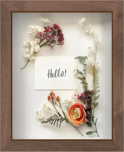 Miniatura 79 de FrameWorks Marco de Caja de Sombra de Madera Negra de 8" x 8" – Vitrina con Parte Trasera de Fieltro Suave, Caja de Memoria con Vidrio Templado
