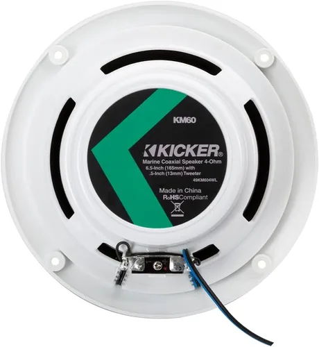 Miniatura 8 de KICKER 49KM604WL KM 6.5" 4Ω Altavoces Coaxiales Marinos LED Azul - Par