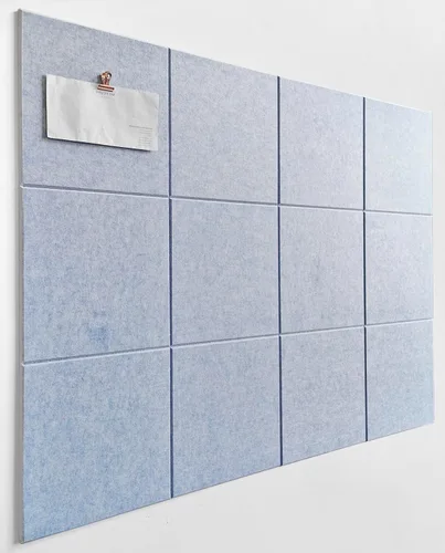 Miniatura 52 de Tabla de corcho alternativa de 24 x 36 pulgadas, paquete de 6 azulejos de pared de fieltro con pestañas adhesivas extraíbles seguras, tableros