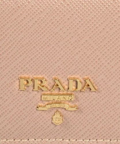 Miniatura 3 de Prada Cartera pequeña de piel Saffiano beige para mujer 1MC122, Beige, Cartera con tarjetero