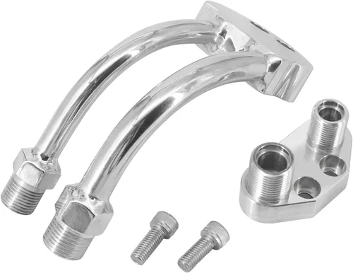 Miniatura 5 de Compresor de A/C Colector Curvo con Adaptador Compatible con Sanden SD7B10 7176 SD7 Estilo, Cromado