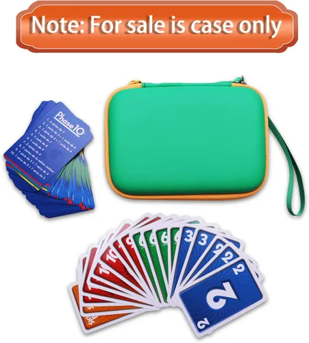 Miniatura 6 de L LTGEM Estuche para más de 300 cartas Compatible con Pokémon/UNO/Piles/Phase 10/Exploding Kittens/Five Crowns/Flip 7/SKYJO/Slingz/Survivor/Go Verde