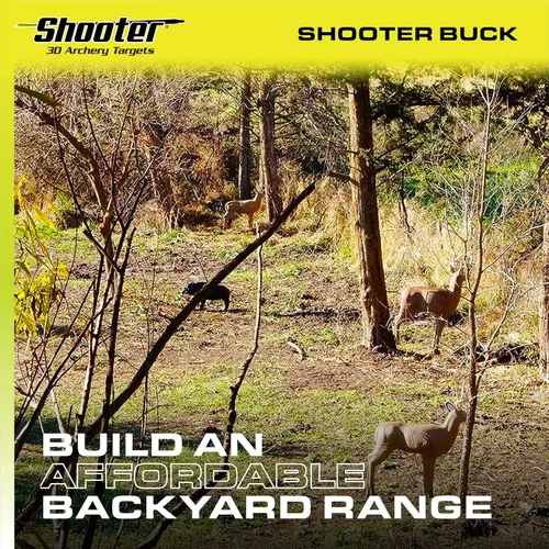 Miniatura 8 de Big Shooter Buck - Objetivo de tiro con arco 3D con núcleo de inserción reemplazable