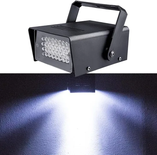 Miniatura 10 de 2 paquetes de 32 luces LED estroboscópicas para Halloween, fiesta y habitación, mini luz intermitente con múltiples modos