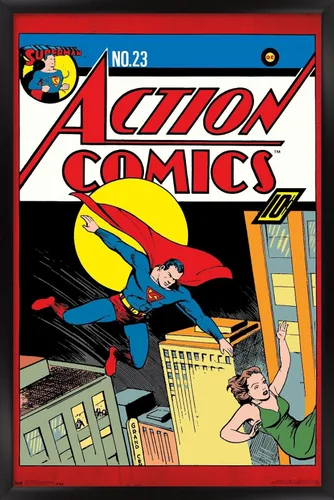 Miniatura 7 de Trends International DC Comics - Póster de pared de Superman - Action Comics 23, 22.375 x 34 pulgadas, versión premium sin marco