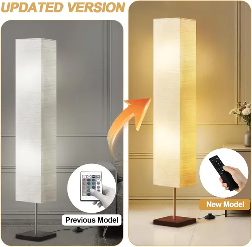 Miniatura 2 de GyroVu RGBW - Lámpara de pie de 65 pulgadas para sala de estar, lámpara de pie LED que cambia de color, lámpara de pie de esquina alta con control