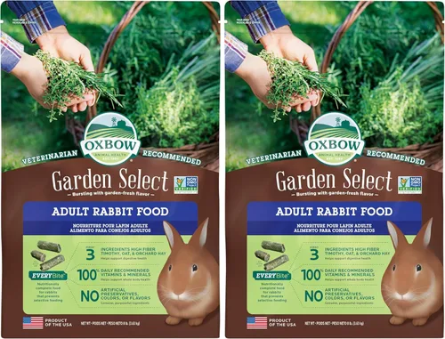 Miniatura 13 de Oxbow Garden Select Comida para Conejos, Conejo Adulto, Hecho con Heno Timothy de Oxbow, Pellets de Comida para Mascotas Ricos en Vitaminas