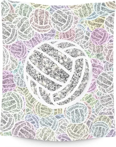 Miniatura 15 de Manta de voleibol, regalos de voleibol para niñas adolescentes, mantas deportivas para niñas, regalo para jugadores de equipo universitarios, manta