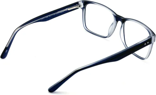Miniatura 2 de Gafas de lectura rectangulares de gran calidad para hombres grandes - Lector de calidad óptica de ajuste ancho Azul oscuro