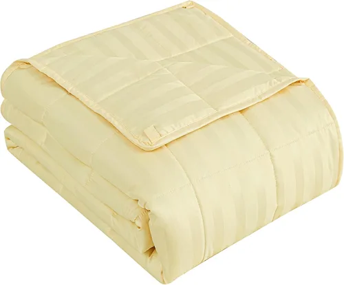Miniatura 44 de yescool - Manta con peso, 7 libras, fresca, transpirable, con cuentas de cristal prémium, lavable a máquina, para dormir, 60-90 libras, 41 x 60 Gris