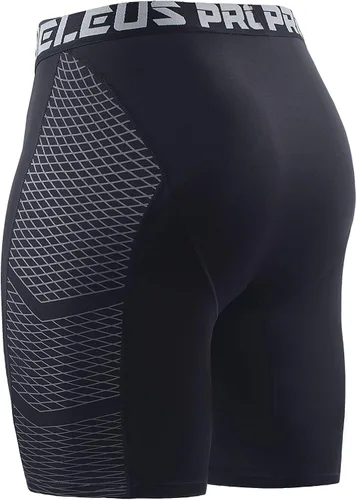 Miniatura 5 de NELEUS Paquete de 3 pantalones cortos de compresión para hombre