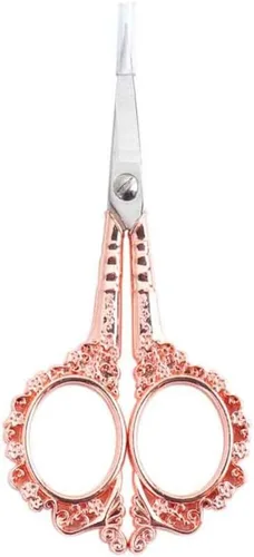 Miniatura 9 de AKOAK Tijeras estilo ciruela vintage - Tijeras multifuncionales de acero inoxidable para uñas (plata)